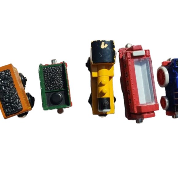 Lot 5 Pc Thomas The Tank Trains Duncan Fergus Duke & Emily Coal Car Gullane Wood - Picture 3 of 5